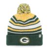 Green Bay Packers KIDS 47 Brand Dark Green Bubbler Cuff Knit Hat