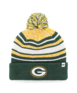 Green Bay Packers KIDS 47 Brand Dark Green Bubbler Cuff Knit Hat