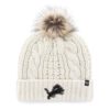 Detroit Lions Women's 47 Brand White Cream Meeko Cuff Knit Hat