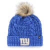 New York Giants Women's 47 Brand Blue Meeko Cuff Knit Hat