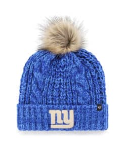 New York Giants Women's 47 Brand Blue Meeko Cuff Knit Hat