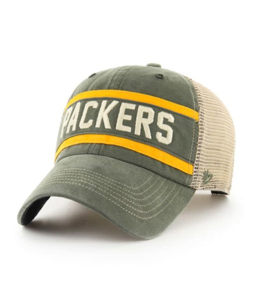 Green Bay Packers 47 Brand Legacy Bottle Green Juncture Clean Up Snapback Hat - Image 3