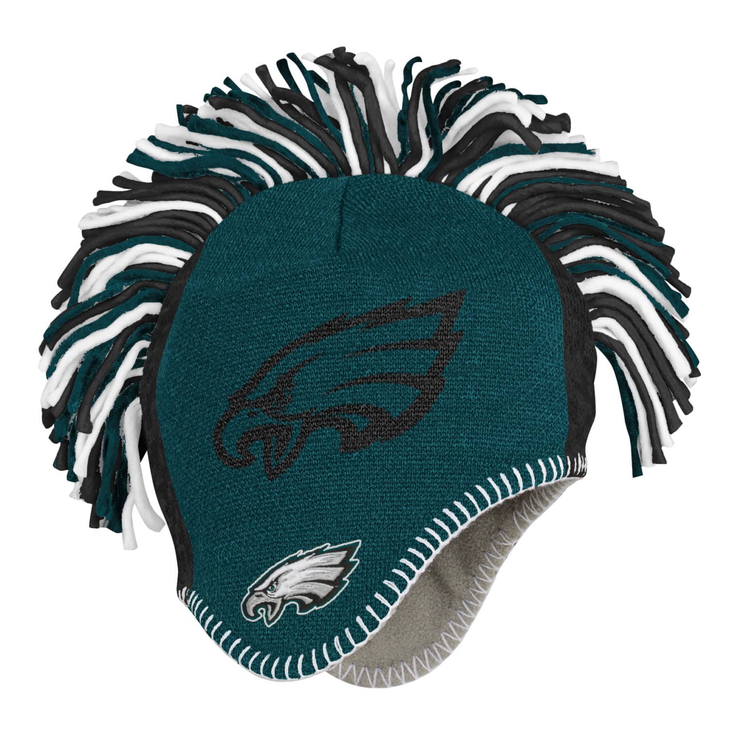 Philadelphia Eagles YOUTH Mohawk Midnight Green Knit Winter Hat