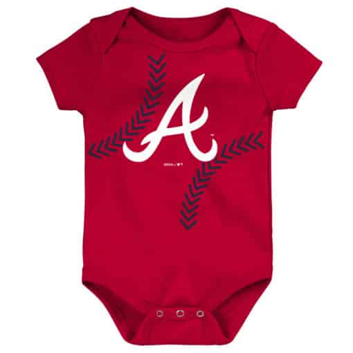 Atlanta Braves Baby Red Onesie Creeper