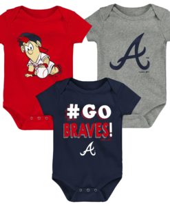 Atlanta Braves Baby 0/3M White Button Up Jersey Romper Coverall - Detroit  Game Gear