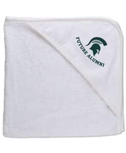 Michigan State Spartans All Pro White Baby Hooded Towel