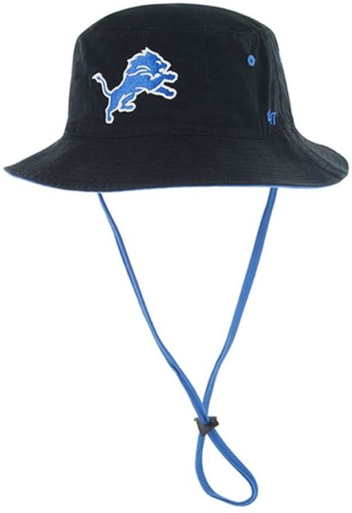 Detroit Lions 47 Brand Black Kirby Bucket Hat