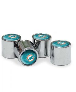 Miami Dolphins Tire Valve Stem Caps