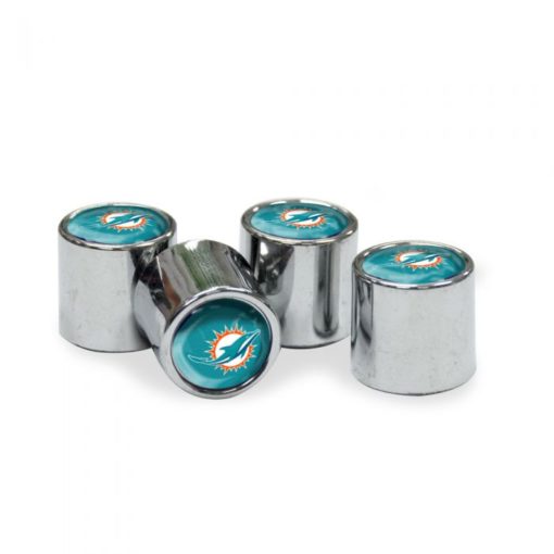 Miami Dolphins Tire Valve Stem Caps