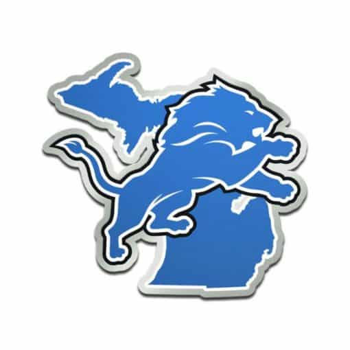 Detroit Lions Michigan Acrylic Auto Emblem Decal