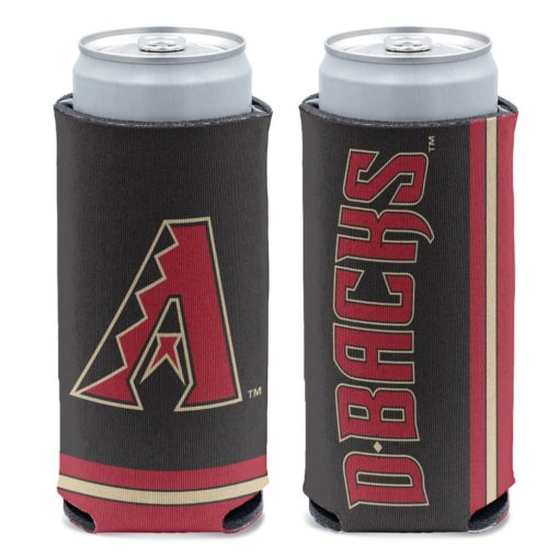 Arizona Diamondbacks 12 oz Black Slim Can Cooler Holder