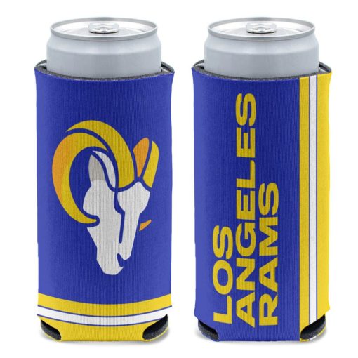 Los Angeles Rams 12 oz Blue Slim Can Cooler Holder