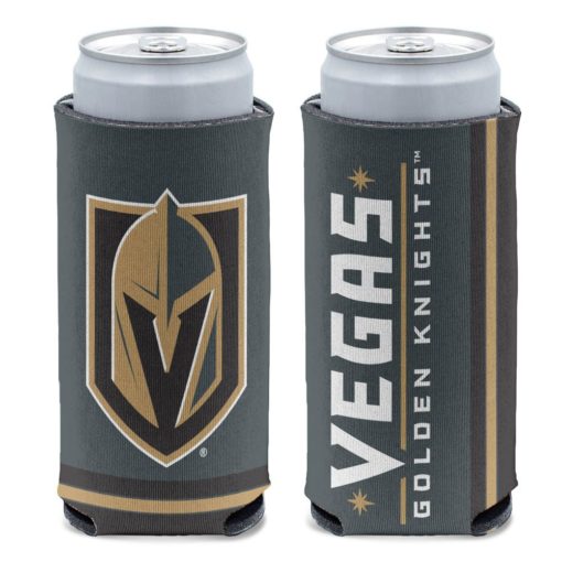 Vegas Golden Knights 12 oz Dark Gray Slim Can Cooler Holder