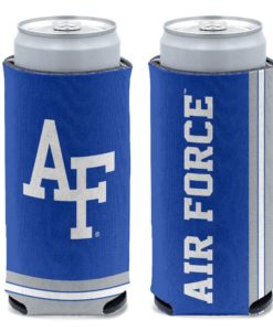 Air Force Falcons 12 oz Blue Slim Can Cooler Holder