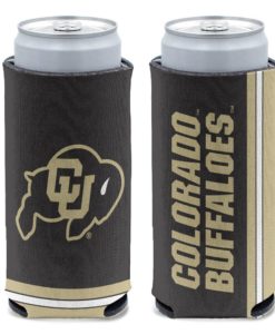 Colorado Buffaloes 12 oz Black Slim Can Cooler Holder