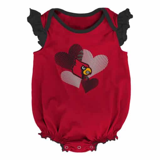 Louisville Cardinals Baby Girl 2 Pack Onesie Creeper Set - Image 2
