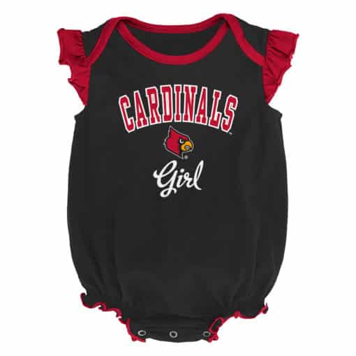 Louisville Cardinals Baby Girl 2 Pack Onesie Creeper Set - Image 3