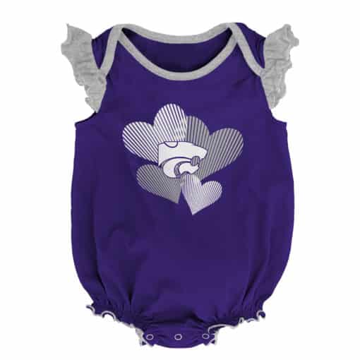 Kansas State Wildcats Baby Girl 2 Pack Onesie Creeper Set - Image 2