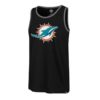 Miami Dolphins Men's 47 Brand Black Splitter Tank Top