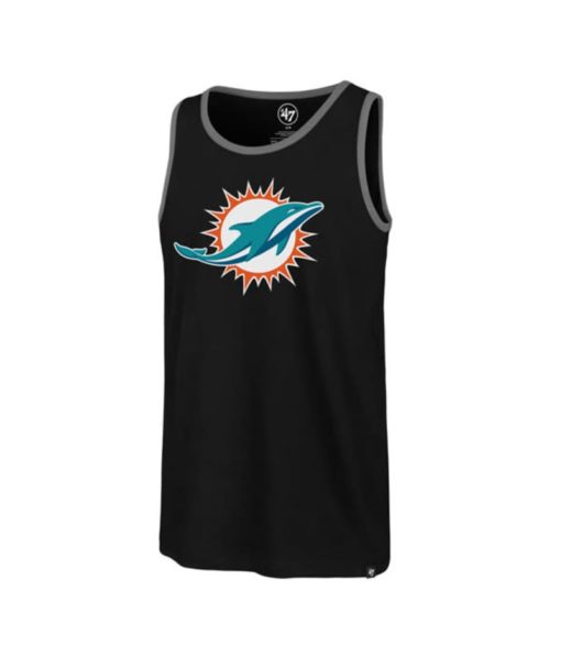 Miami Dolphins Men's 47 Brand Black Splitter Tank Top