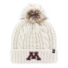 Minnesota Golden Gophers Women's 47 Brand White Cream Meeko Cuff Knit Hat