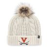 Virginia Cavaliers Women's 47 Brand White Cream Meeko Cuff Knit Hat