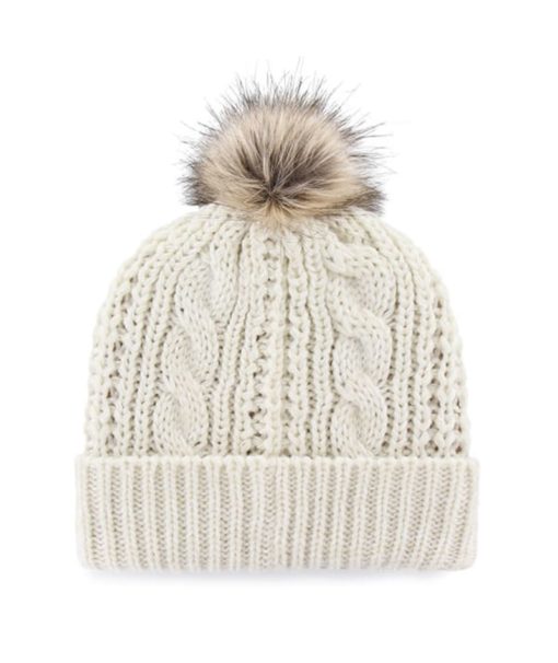 Virginia Cavaliers Women's 47 Brand White Cream Meeko Cuff Knit Hat - Image 2