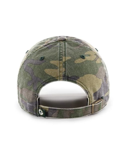 Green Bay Packers 47 Brand Camo Cargo Clean Up Adjustable Hat - Image 2
