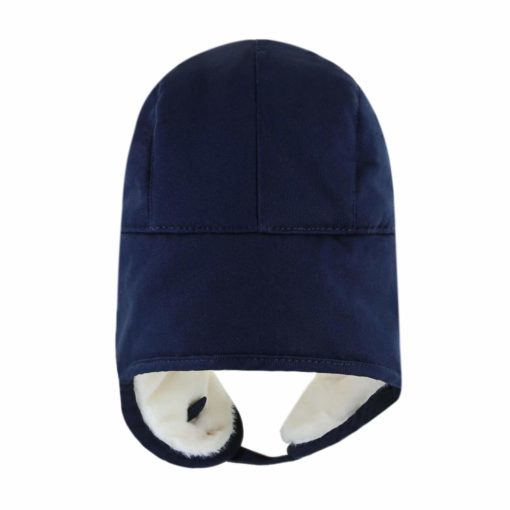 Seattle Seahawks 47 Brand Navy Trapper Knit Winter Hat - Image 3