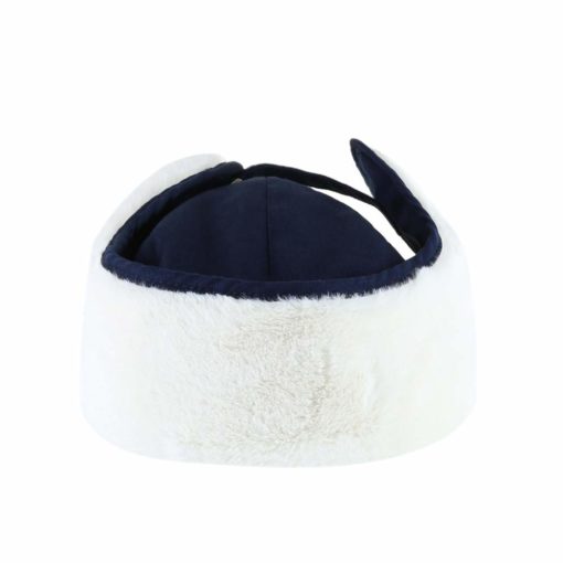 Seattle Seahawks 47 Brand Navy Trapper Knit Winter Hat - Image 4
