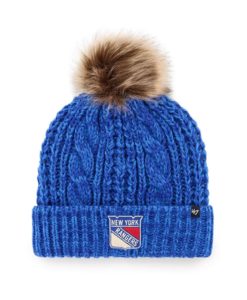 New York Rangers Women's 47 Brand Blue Meeko Cuff Knit Hat