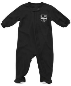 Los Angeles Kings Baby Black Zip Up Blanket Sleeper Coverall