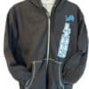 Detroit Lions Men's Charcoal Sherpa Lined Full Zip Hoodie