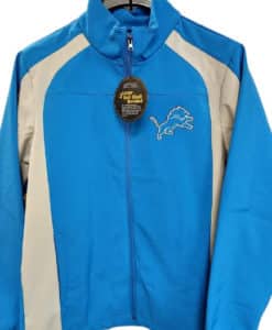 Detroit Lions Men's SMALL Blue Raz Soft Shell Full Zip Jacket