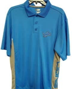 Detroit Lions Men's Blue Raz Logo TX3 Cool Polo Shirt