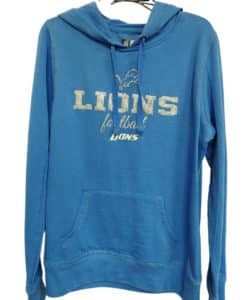 Detroit Lions Women's Shiny Blue Raz Lightweight Pullover Hoodie
