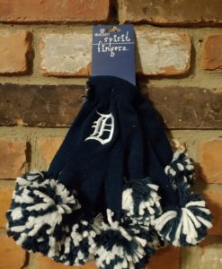 Detroit Tigers Navy Spirit Fingerz Womens Stretch Gloves