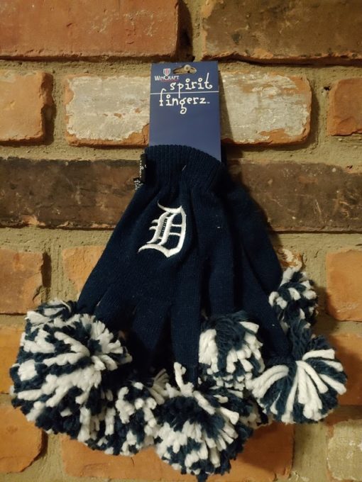 Detroit Tigers Navy Spirit Fingerz Womens Stretch Gloves