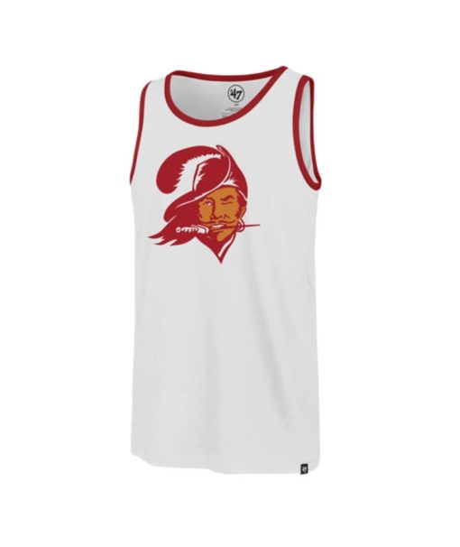 Tampa Bay Buccaneers Men's 47 Brand Classic White Wash Tank Top