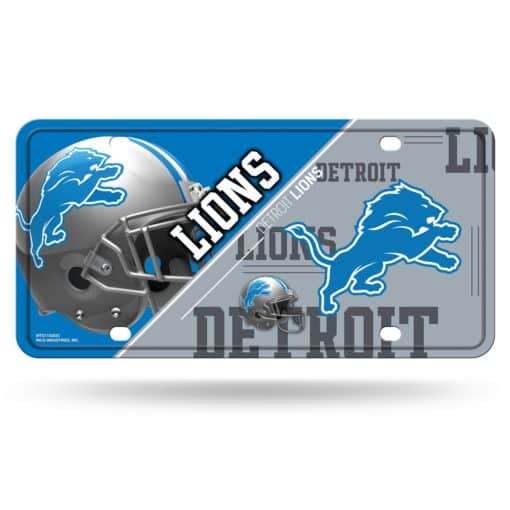 Detroit Lions NFL License Plate Metal