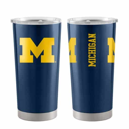 Michigan Wolverines Ultra Navy 20 oz Travel Tumbler