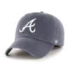 Atlanta Braves 47 Brand Vintage Navy Franchise Fitted Hat