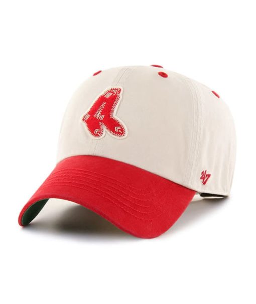 Boston Red Sox 47 Brand Prewett Bone Clean Up Adjustable Hat