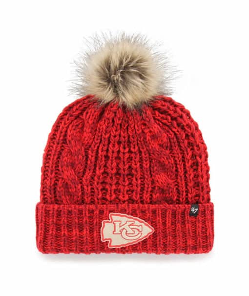 Kansas City Chiefs Women's 47 Brand Red Meeko Cuff Knit Hat