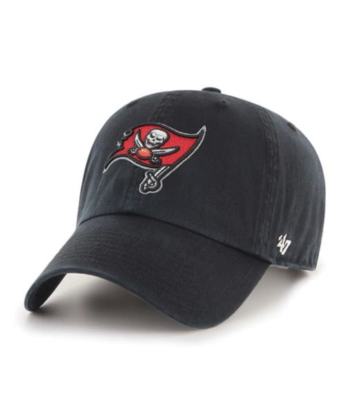 Tampa Bay Buccaneers 47 Brand Black Clean Up Adjustable Hat