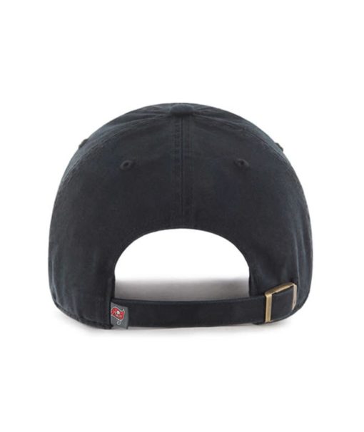 Tampa Bay Buccaneers 47 Brand Black Clean Up Adjustable Hat - Image 2