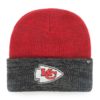 Kansas City Chiefs 47 Brand Red Two Tone Brain Freeze Cuff Knit Hat