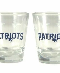 New England Patriots Set of 2 Shot Glasses - 1.75 oz