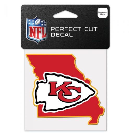 Kansas City Chiefs Missouri 4" x 4" Perfect Cut Color Decal