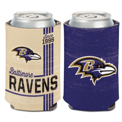 Baltimore Ravens 12 oz Purple Classic Vintage Can Cooler Holder